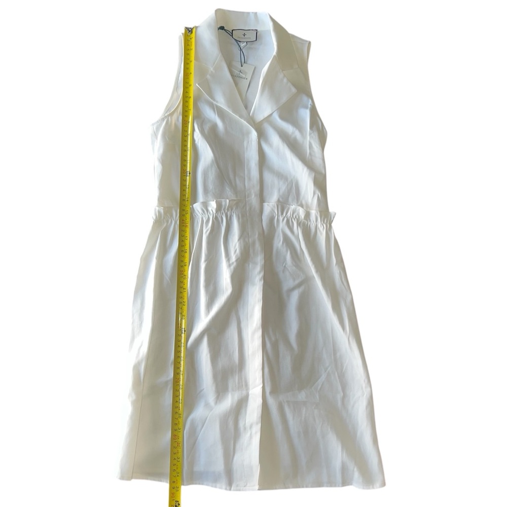 Tuckernuck Oxford White Sleeveless Royal Shirt Dress - Picture 4 of 7